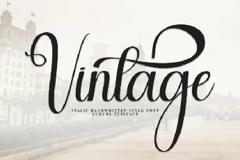 Vintage Calligraphy Typeface font