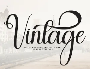 Vintage Calligraphy Typeface font