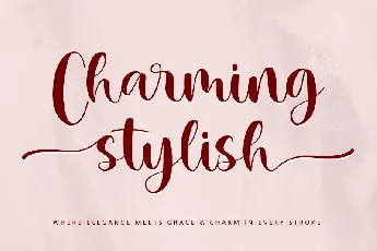 Charming Stylish - Personal use font