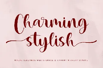 Charming Stylish - Personal use font