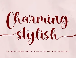 Charming Stylish - Personal use font