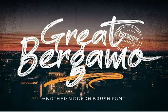 Great Bergamo font