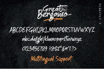 Great Bergamo font