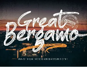 Great Bergamo font