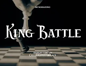 King Battle Demo font