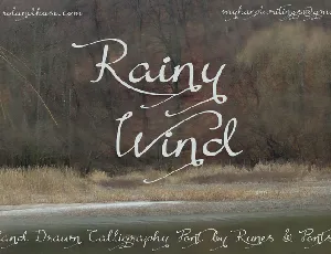 Rainy Wind font