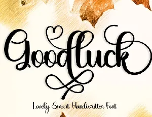 Goodluck font