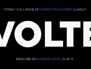 Volte Family font