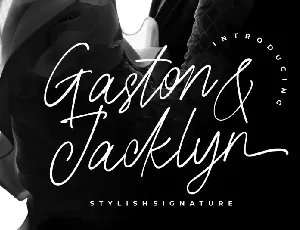 Gaston & Jacklyn font