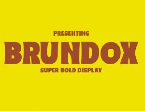 Brundox font