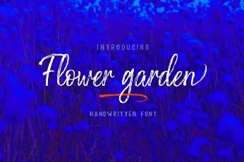 Flower Garden Brush font