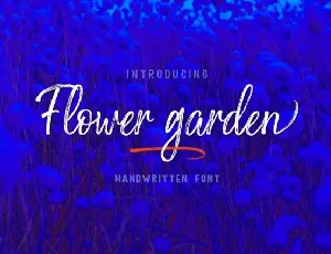 Flower Garden Brush font