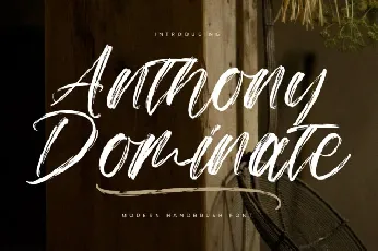 Anthony Dominate font