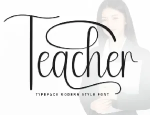 Teacher Script font