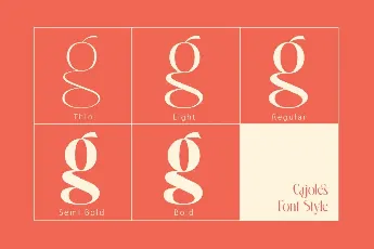 Cajoles DEMO font