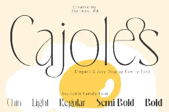 Cajoles DEMO font