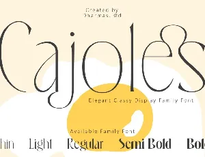 Cajoles DEMO font