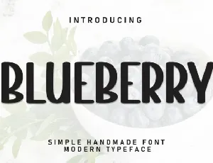 Bluberry Display font