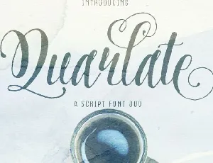 Quarlate Sans & Script font