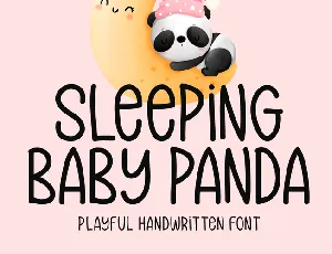 Sleeping Baby Panda font