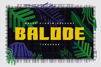 Balode Demo font