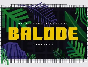 Balode Demo font