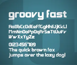 Groovy Fast font