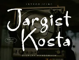 Jargist Kosta font