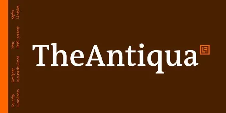 TheAntiqua Family font