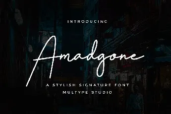 Amadgone font