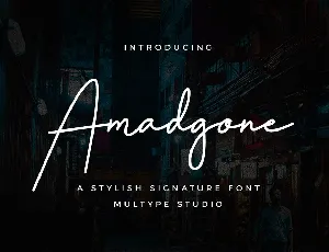 Amadgone font