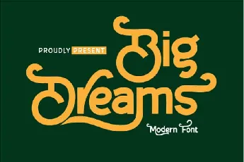 Big Dreams Display font