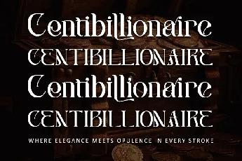 Centibillionaire - Personal use font