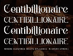 Centibillionaire - Personal use font