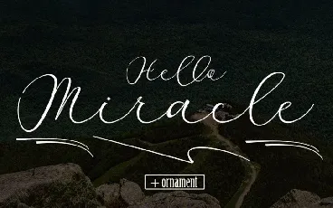 Miracle Script font