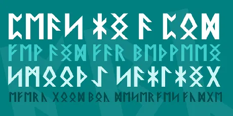 Saxon Runical font