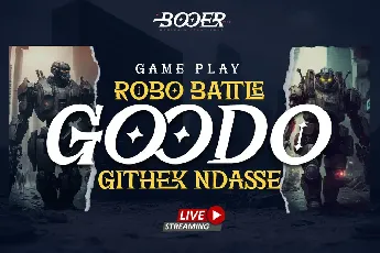 BOOER TRIAL font