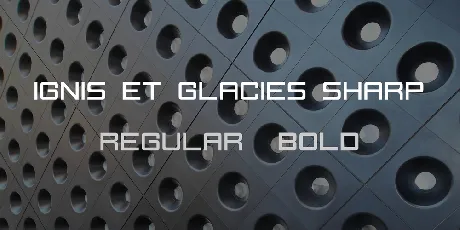 Ignis et Glacies Sharp font