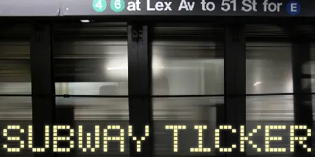 Subway Ticker font