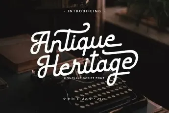 Antique Heritage Script font