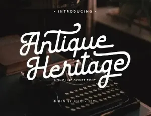 Antique Heritage Script font