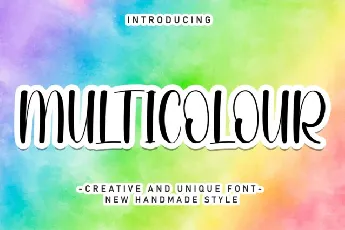 Multicolour Display font