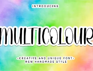 Multicolour Display font