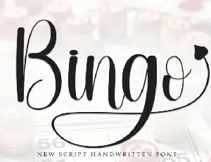 Bingo font