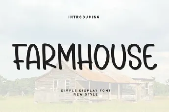 Farmhouse Display font