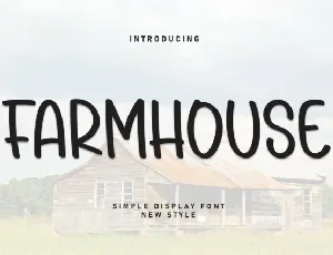 Farmhouse Display font