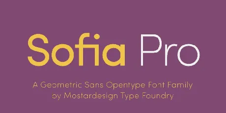 Sofia Pro font