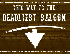 The Deadliest Saloon font