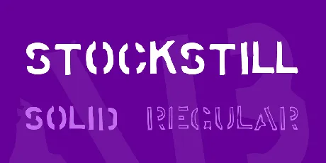 Stockstill font