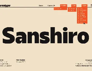 Sanshiro Demo font